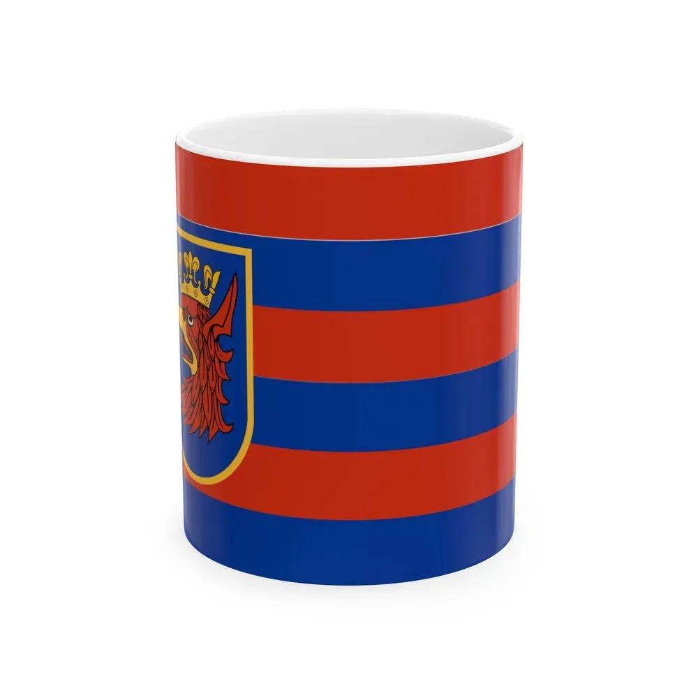 Flag of Szczecin Poland - White Coffee Mug 11oz - Go Mug Yourself
