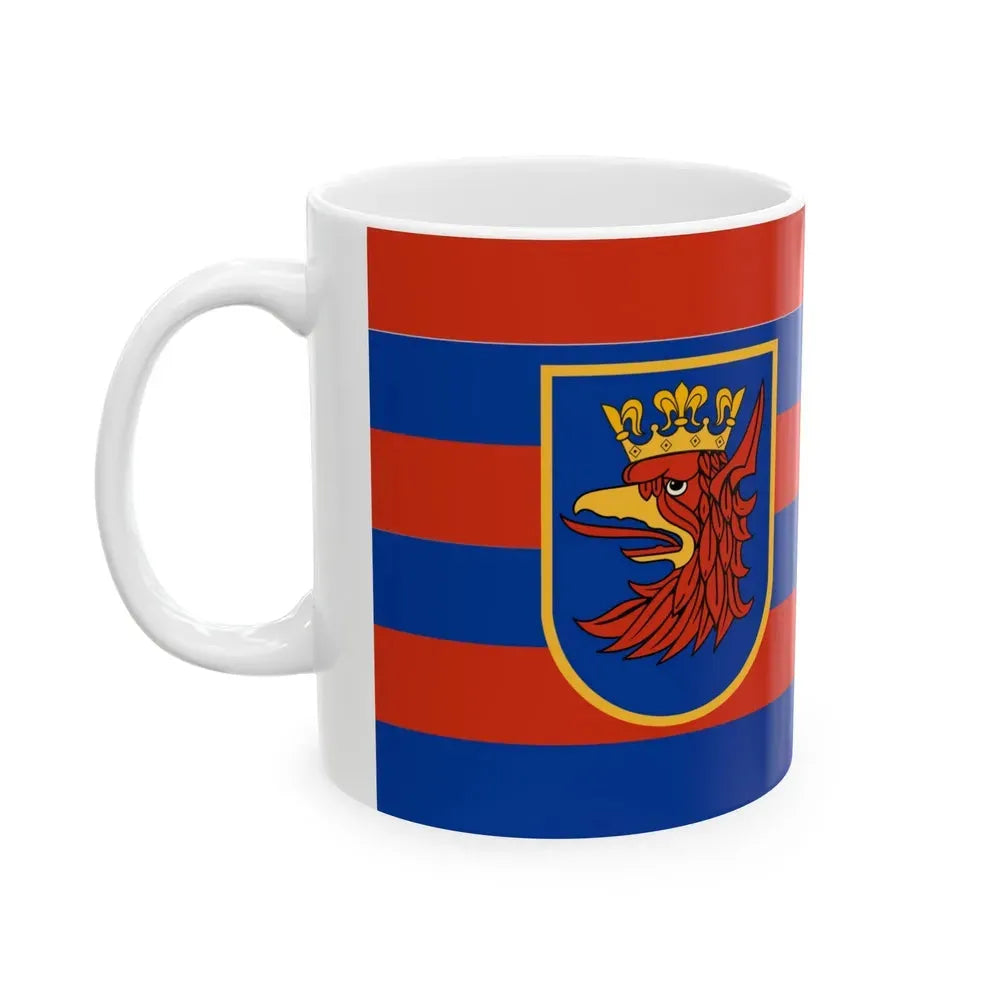 Flag of Szczecin Poland - White Coffee Mug - Go Mug Yourself