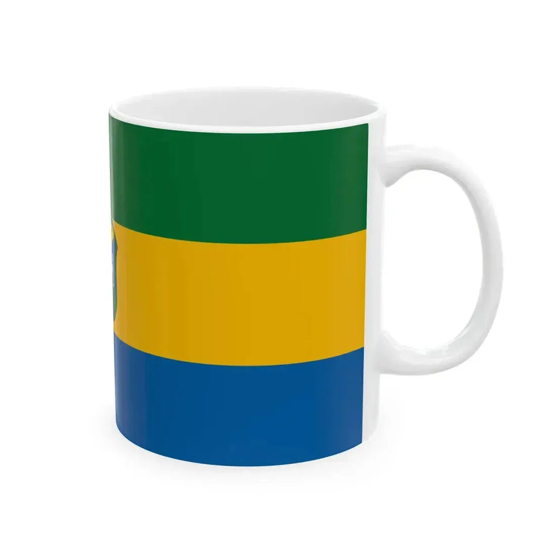Flag of Szecsenyfelfalu (Hungary) White Coffee Mug - Go Mug Yourself