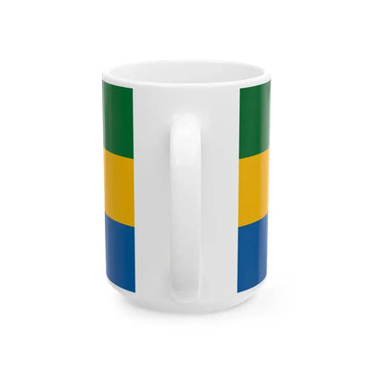 Flag of Szecsenyfelfalu (Hungary) White Coffee Mug - Go Mug Yourself