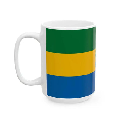 Flag of Szecsenyfelfalu (Hungary) White Coffee Mug - Go Mug Yourself