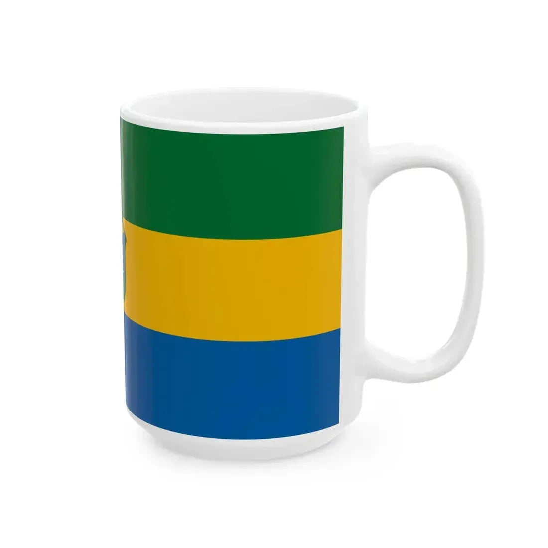 Flag of Szecsenyfelfalu (Hungary) White Coffee Mug - Go Mug Yourself