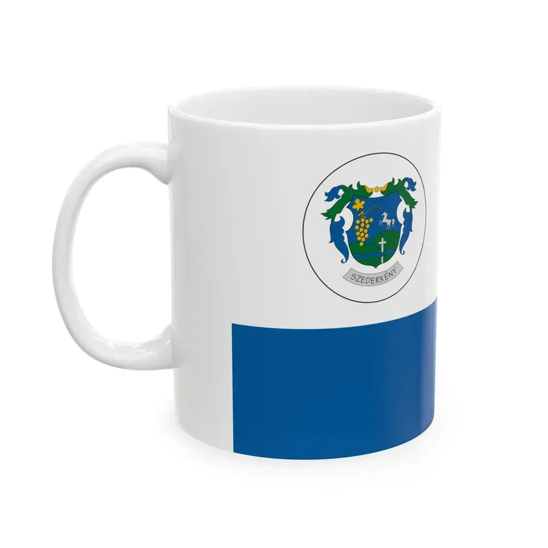 Flag of Szederkeny (Hungary) White Coffee Mug - Go Mug Yourself