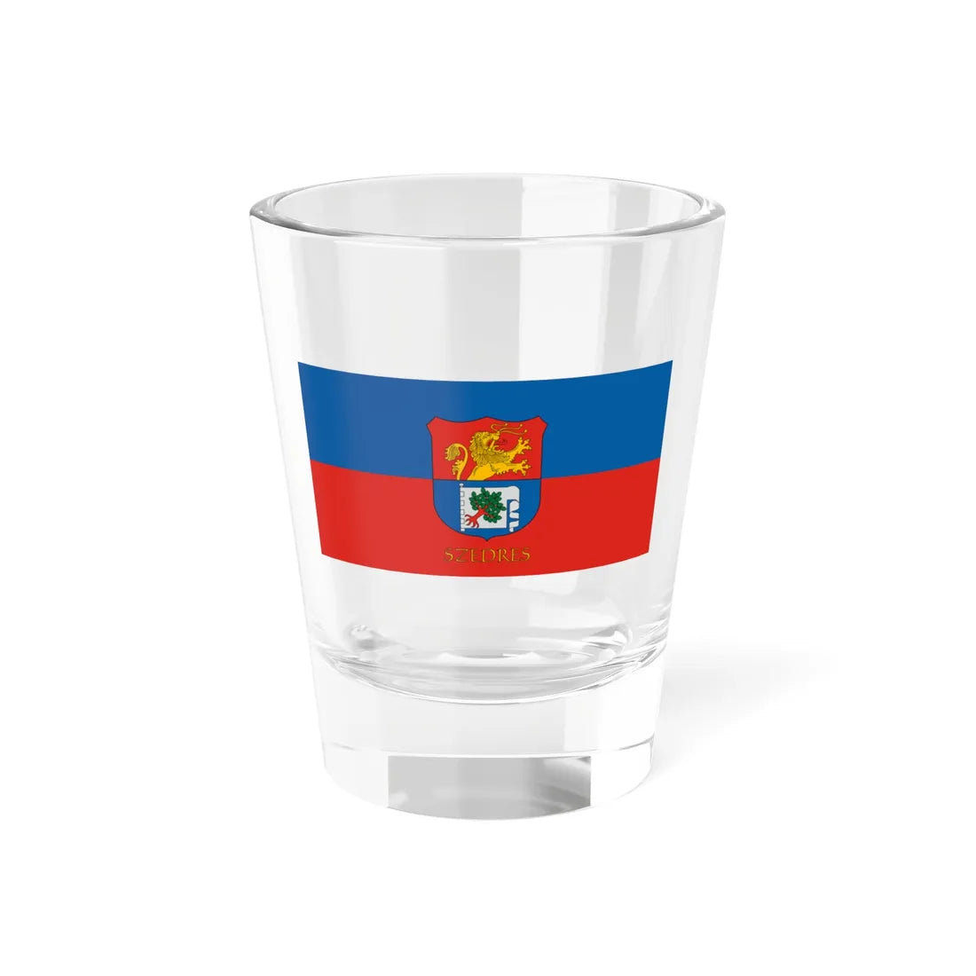 Flag of Szedres (Hungary) Shot Glass 1.5oz 1.5oz - Go Mug Yourself