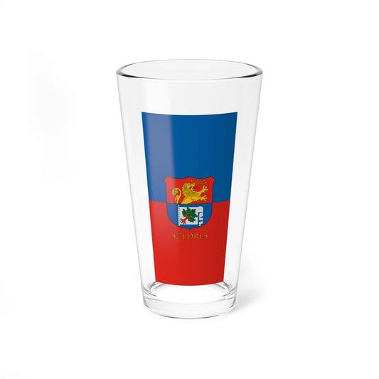 Flag of Szedres vertical (Hungary) Pint Glass 16oz 16oz - Go Mug Yourself
