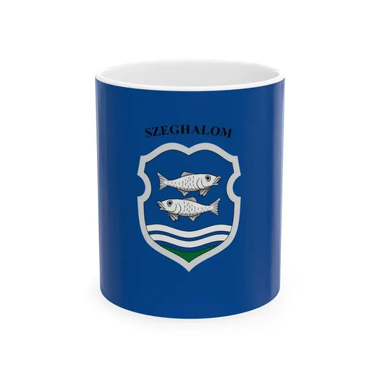 Flag of Szeghalom (Hungary) White Coffee Mug 11oz - Go Mug Yourself