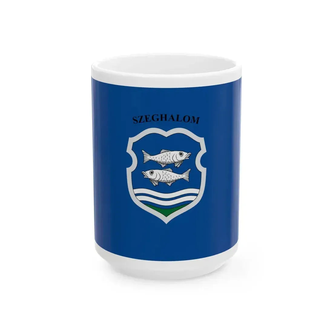 Flag of Szeghalom (Hungary) White Coffee Mug 15oz - Go Mug Yourself