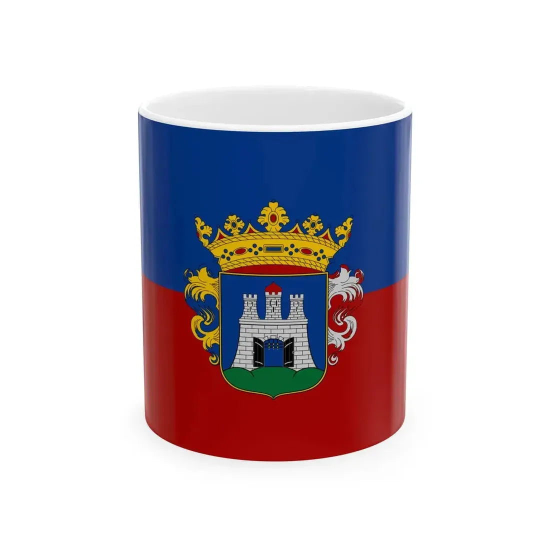 Flag of Szekesfehervar (Hungary) White Coffee Mug 11oz - Go Mug Yourself