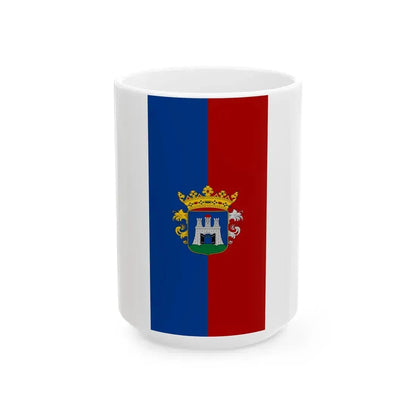 Flag of Szekesfehervar vertical (Hungary) White Coffee Mug 15oz - Go Mug Yourself