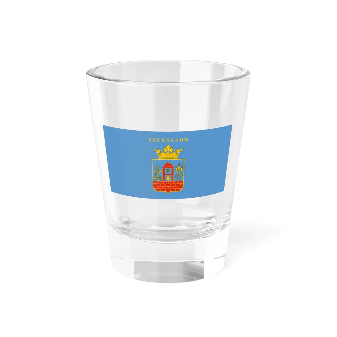 Flag of Szekszard (Hungary) Shot Glass 1.5oz 1.5oz - Go Mug Yourself
