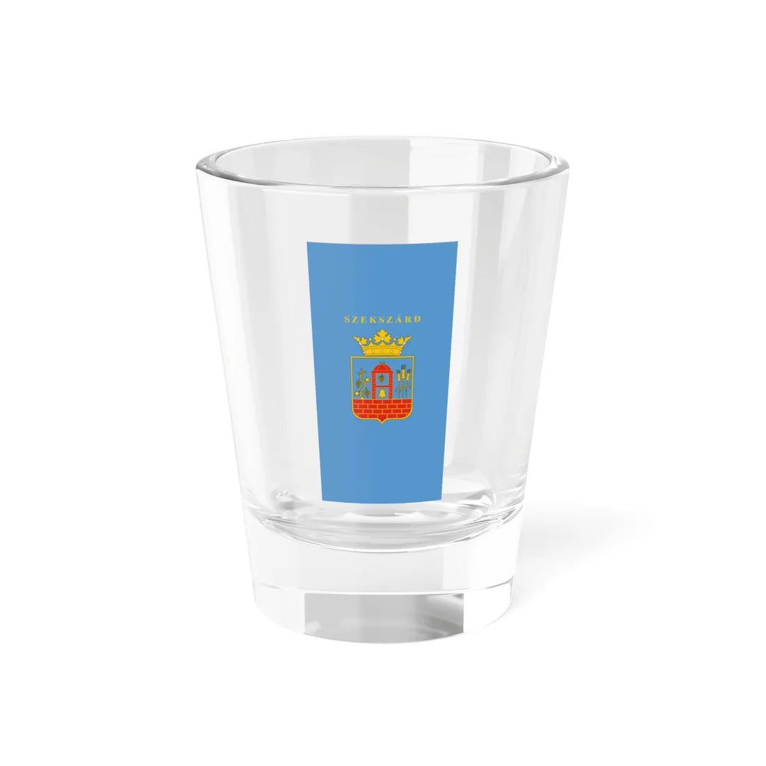 Flag of Szekszard vertical (Hungary) Shot Glass 1.5oz 1.5oz - Go Mug Yourself
