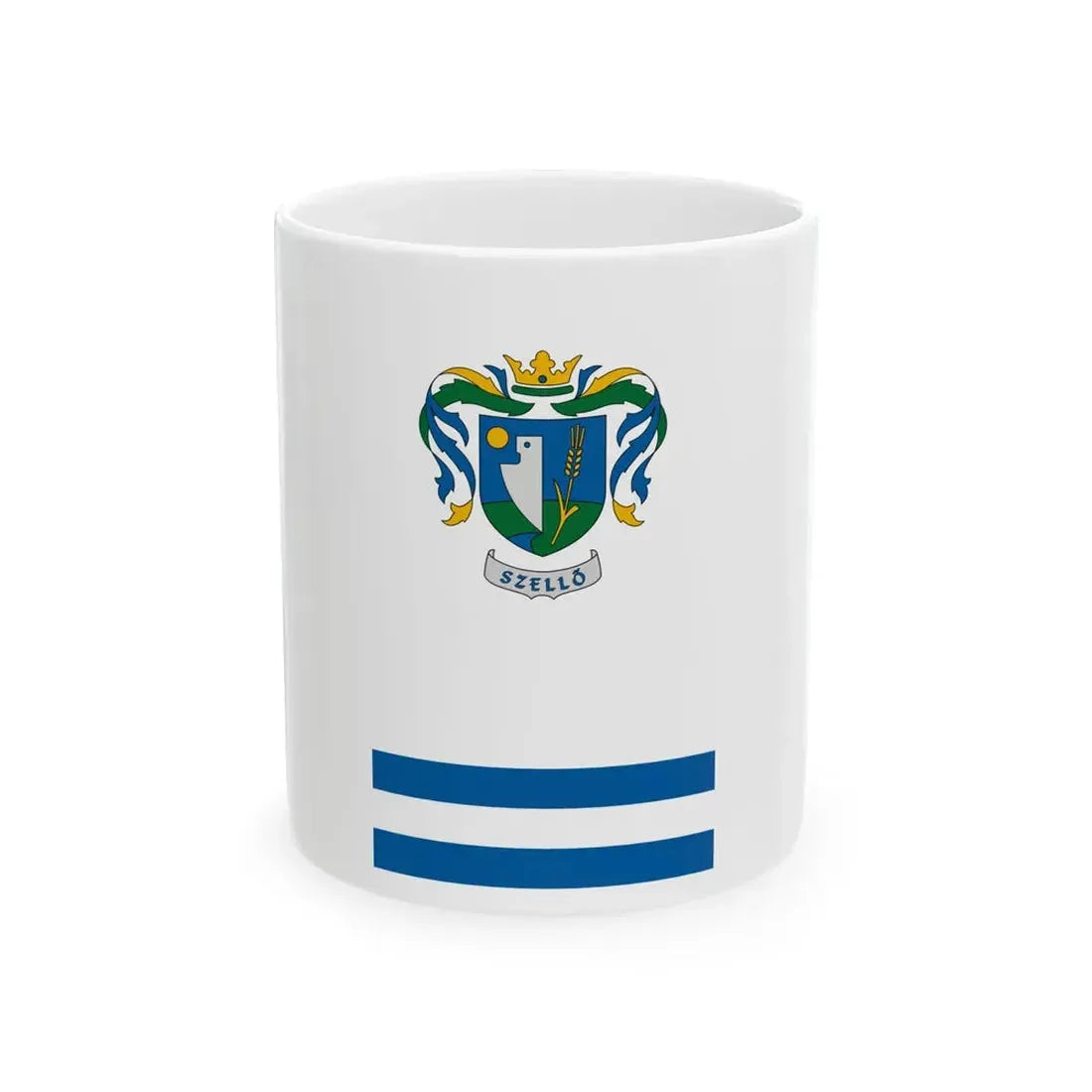 Flag of Szello (Hungary) White Coffee Mug 11oz - Go Mug Yourself