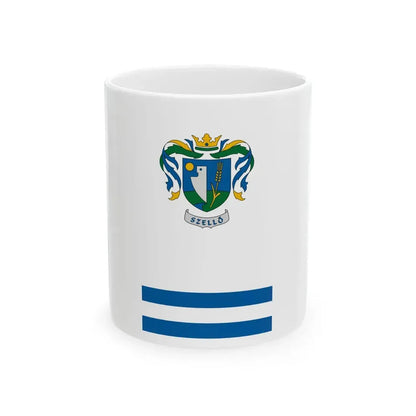 Flag of Szello (Hungary) White Coffee Mug 11oz - Go Mug Yourself