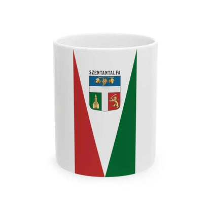 Flag of Szentantalfa (Hungary) White Coffee Mug 11oz - Go Mug Yourself