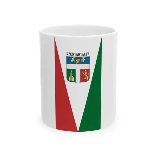 Flag of Szentantalfa (Hungary) White Coffee Mug 11oz - Go Mug Yourself