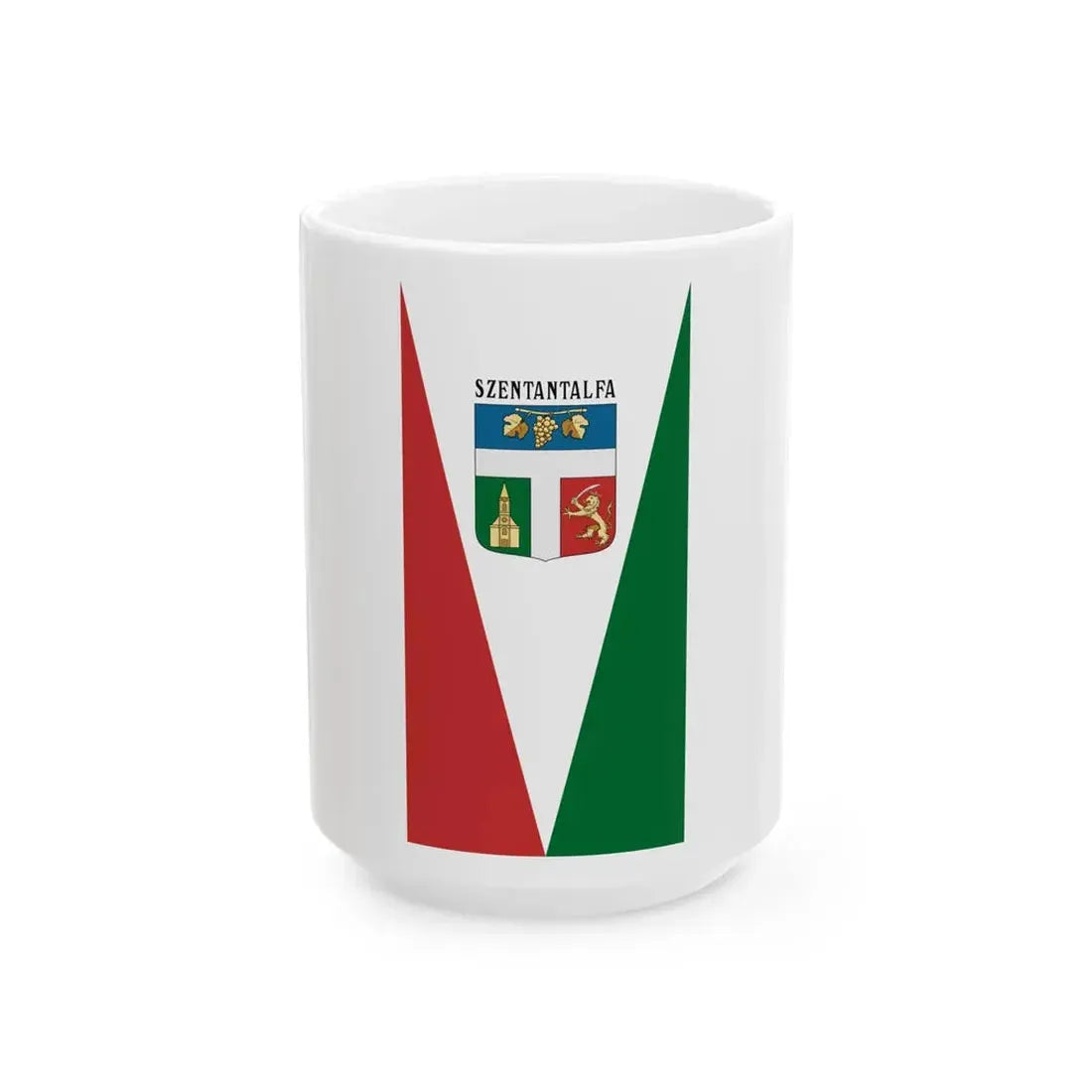 Flag of Szentantalfa (Hungary) White Coffee Mug 15oz - Go Mug Yourself