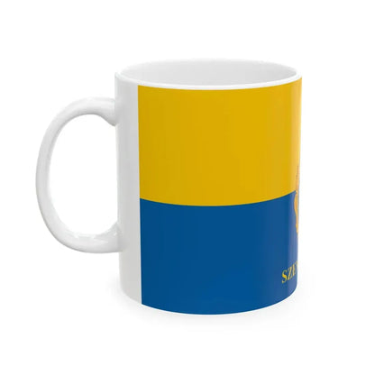 Flag of Szentendre (Hungary) White Coffee Mug - Go Mug Yourself