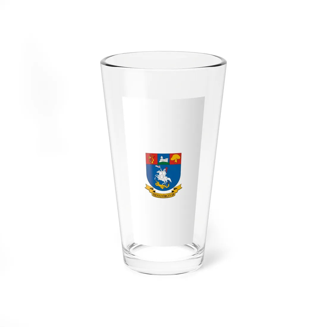 Flag of Szentgyorgyvar vertical (Hungary) Pint Glass 16oz 16oz - Go Mug Yourself