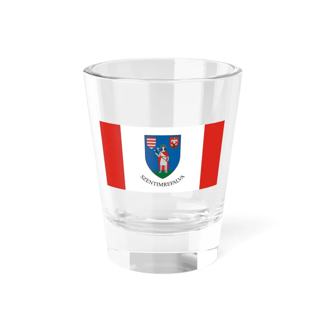 Flag of Szentimrefalva (Hungary) Shot Glass 1.5oz 1.5oz - Go Mug Yourself