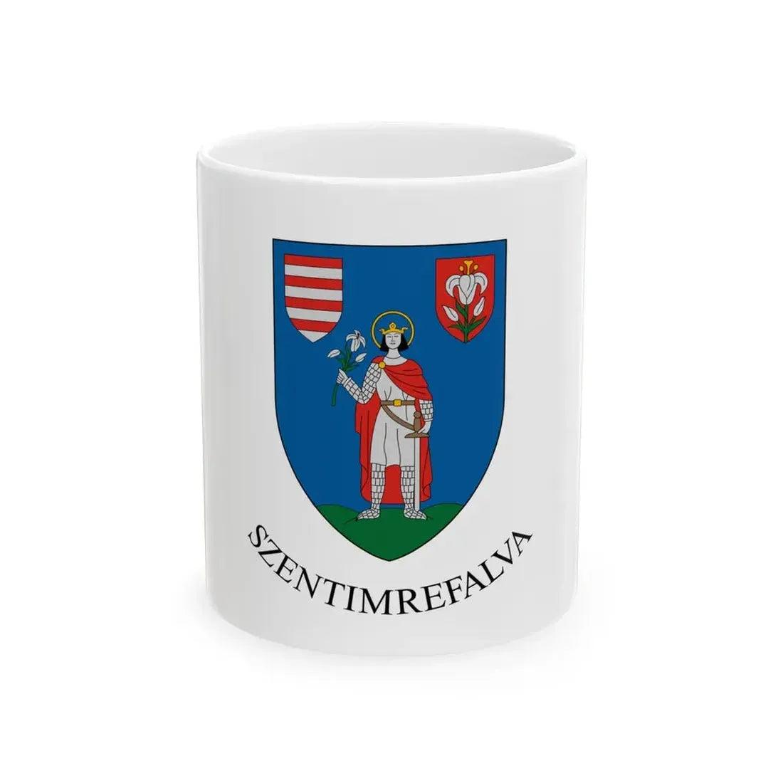 Flag of Szentimrefalva (Hungary) White Coffee Mug 11oz - Go Mug Yourself