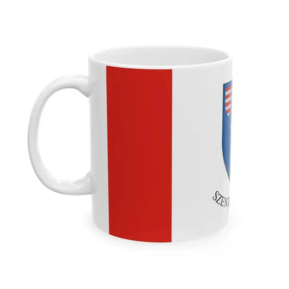 Flag of Szentimrefalva (Hungary) White Coffee Mug - Go Mug Yourself
