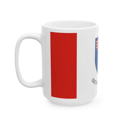 Flag of Szentimrefalva (Hungary) White Coffee Mug - Go Mug Yourself
