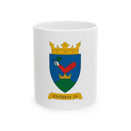 Flag of Szentkiraly (Hungary) White Coffee Mug 11oz - Go Mug Yourself