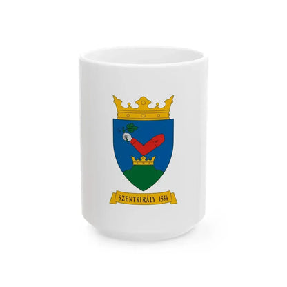 Flag of Szentkiraly (Hungary) White Coffee Mug 15oz - Go Mug Yourself