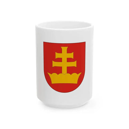Flag of Szentkiralyszabadja (Hungary) White Coffee Mug 15oz - Go Mug Yourself