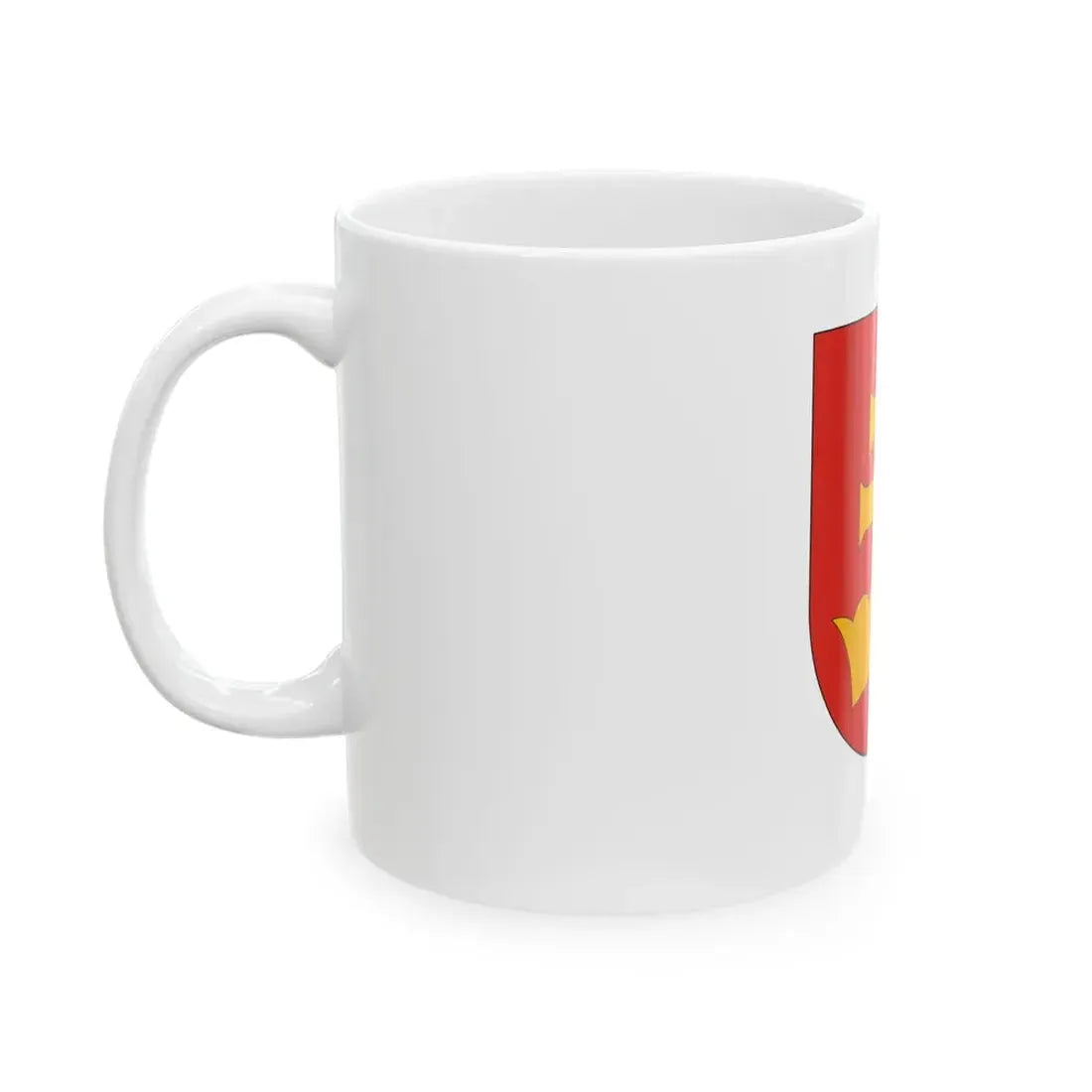 Flag of Szentkiralyszabadja (Hungary) White Coffee Mug - Go Mug Yourself
