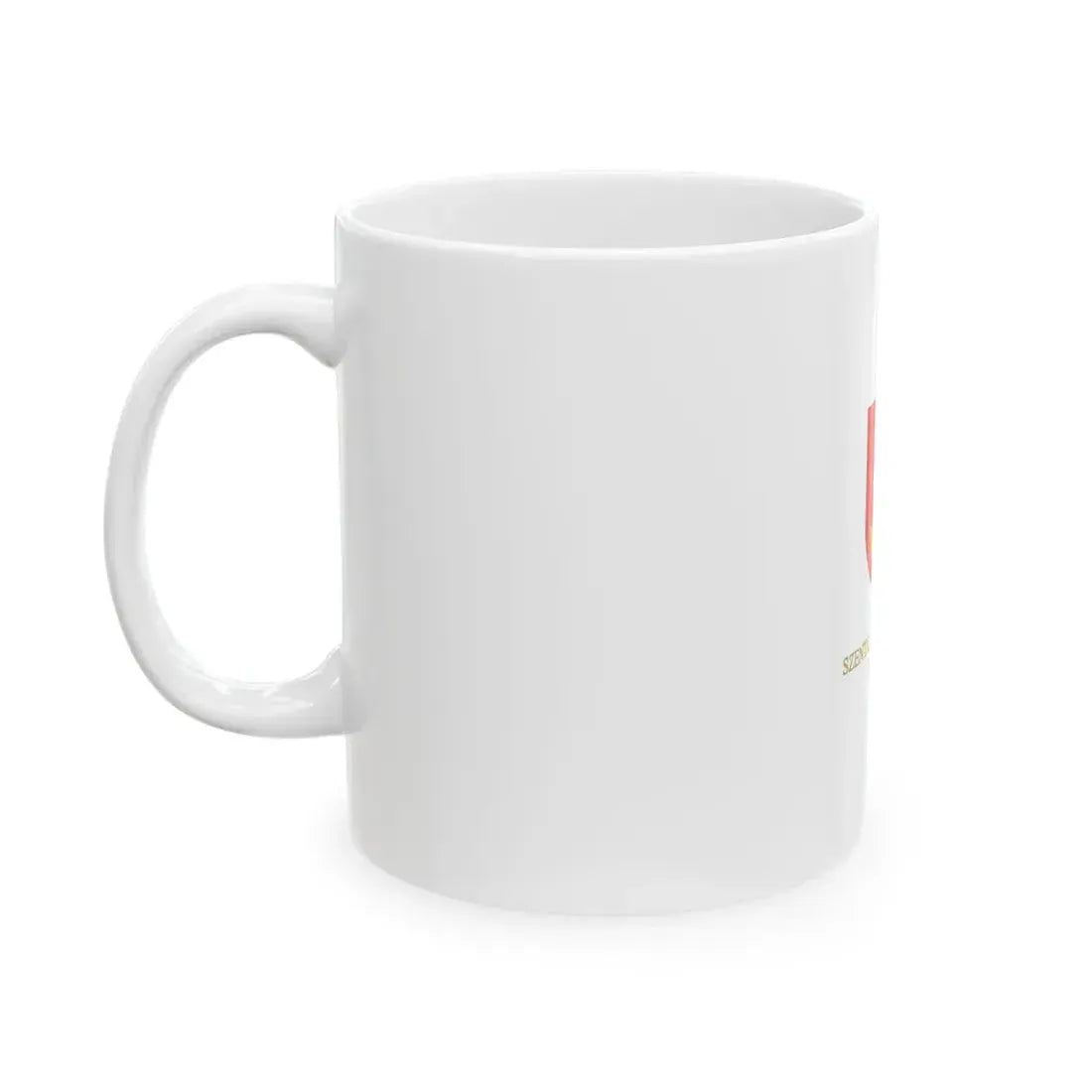 Flag of Szentkiralyszabadja vertical (Hungary) White Coffee Mug - Go Mug Yourself