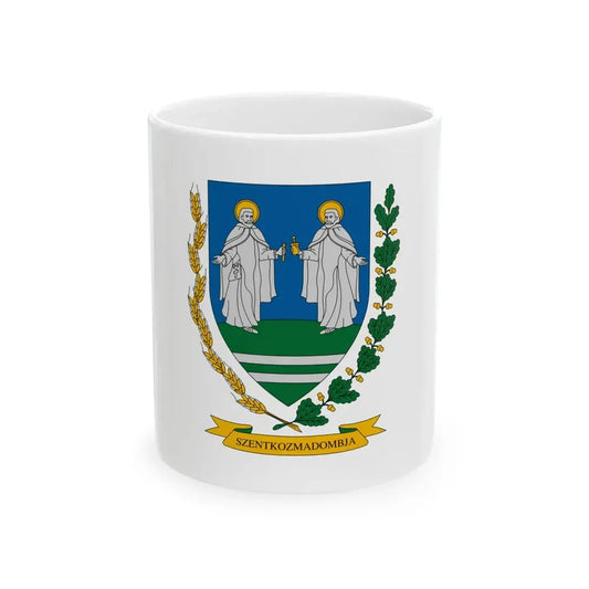 Flag of Szentkozmadombja (Hungary) White Coffee Mug 11oz - Go Mug Yourself
