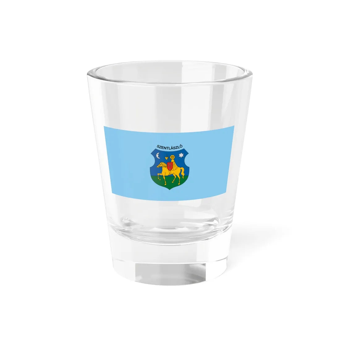 Flag of Szentlaszlo (Hungary) Shot Glass 1.5oz 1.5oz - Go Mug Yourself