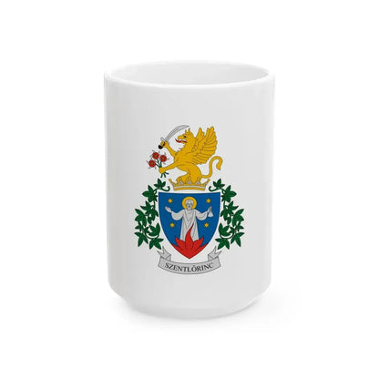 Flag of Szentlorinc (Hungary) White Coffee Mug 15oz - Go Mug Yourself