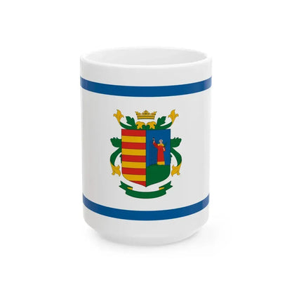 Flag of Szentlorinckata (Hungary) White Coffee Mug 15oz - Go Mug Yourself