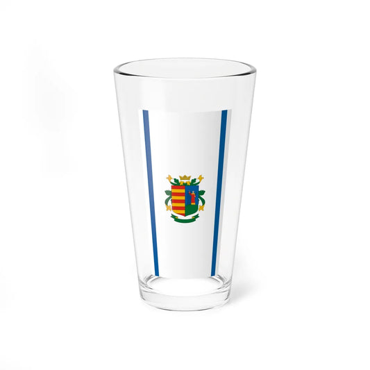 Flag of Szentlorinckata vertical (Hungary) Pint Glass 16oz 16oz - Go Mug Yourself