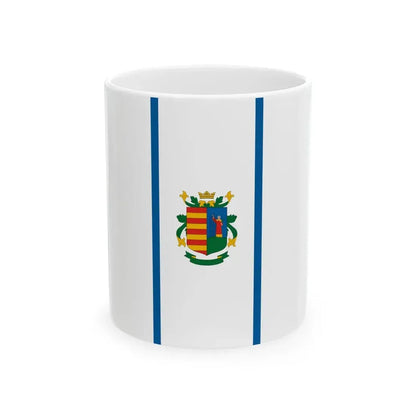 Flag of Szentlorinckata vertical (Hungary) White Coffee Mug 11oz - Go Mug Yourself