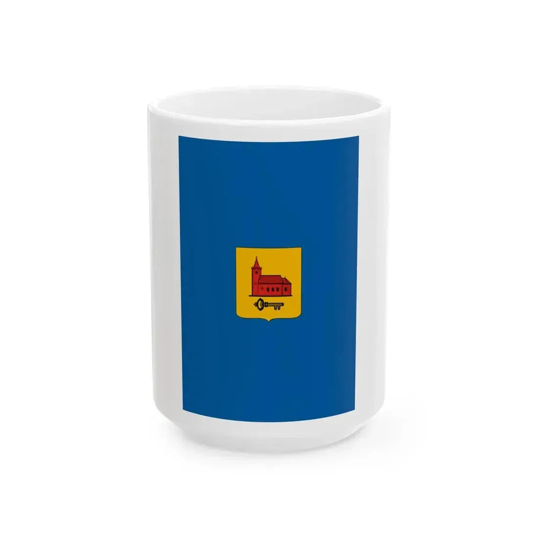 Flag of Szentpeterfa vertical (Hungary) White Coffee Mug 15oz - Go Mug Yourself
