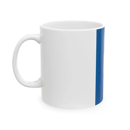 Flag of Szentpeterfa vertical (Hungary) White Coffee Mug - Go Mug Yourself