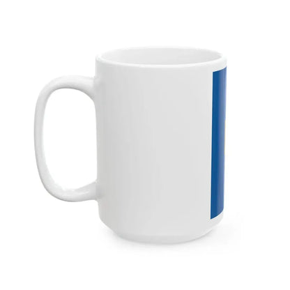 Flag of Szentpeterfa vertical (Hungary) White Coffee Mug - Go Mug Yourself