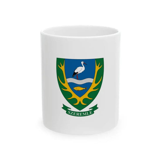 Flag of Szeremle (Hungary) White Coffee Mug 11oz - Go Mug Yourself