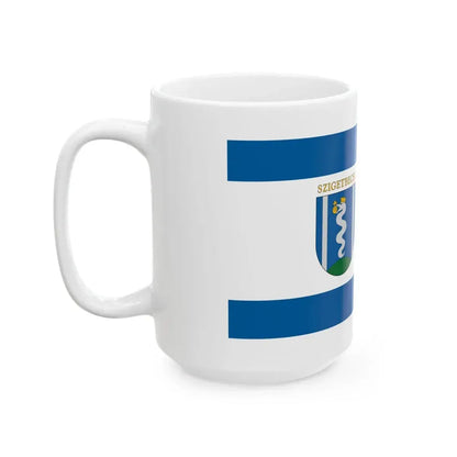 Flag of Szigetbecse (Hungary) White Coffee Mug - Go Mug Yourself