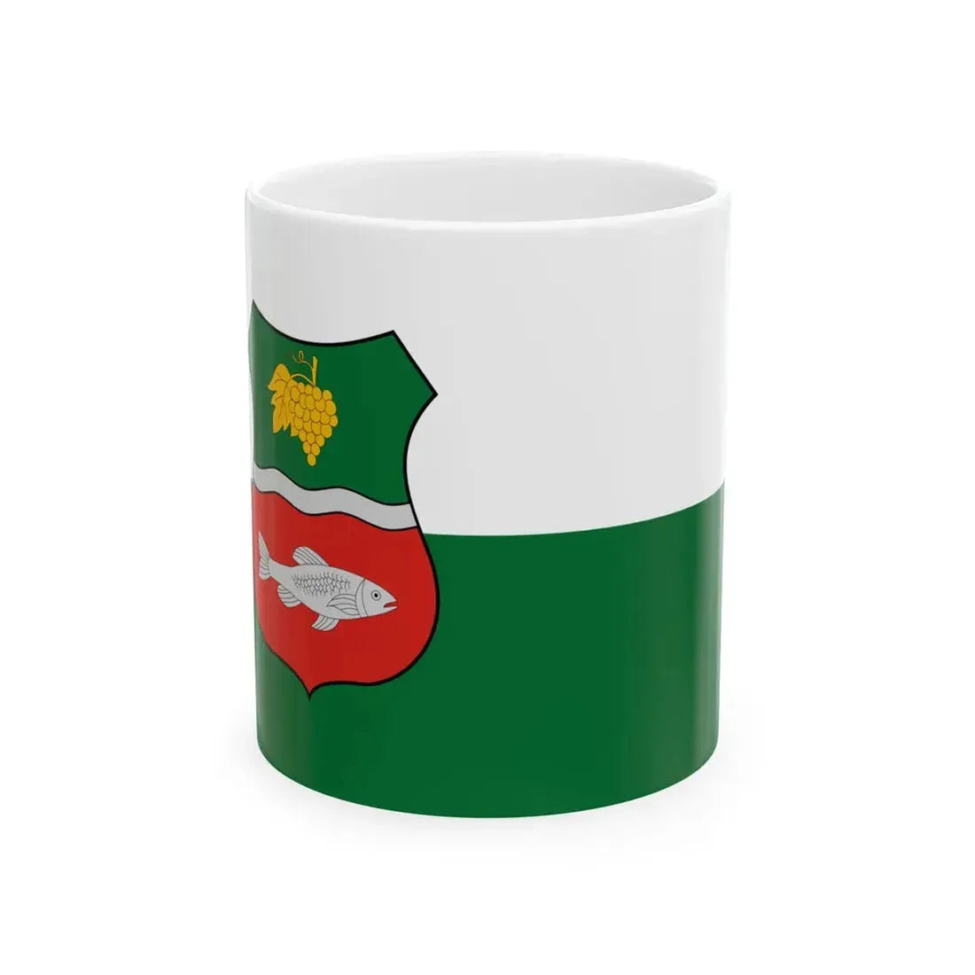 Flag of Szigetcsep (Hungary) White Coffee Mug 11oz - Go Mug Yourself