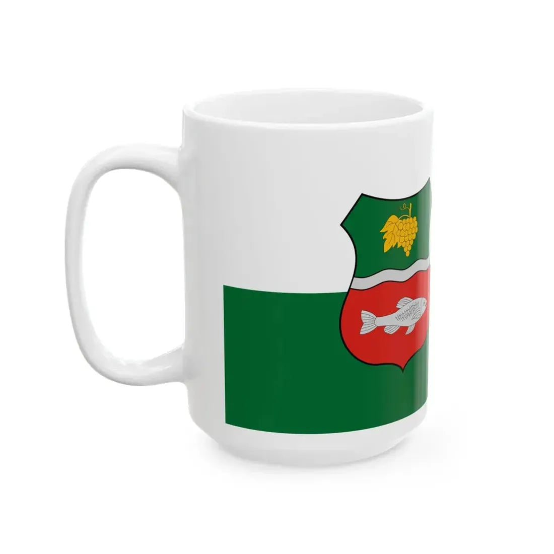 Flag of Szigetcsep (Hungary) White Coffee Mug - Go Mug Yourself
