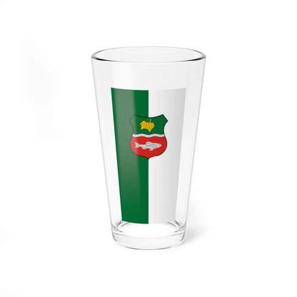 Flag of Szigetcsep vertical (Hungary) Pint Glass 16oz 16oz - Go Mug Yourself