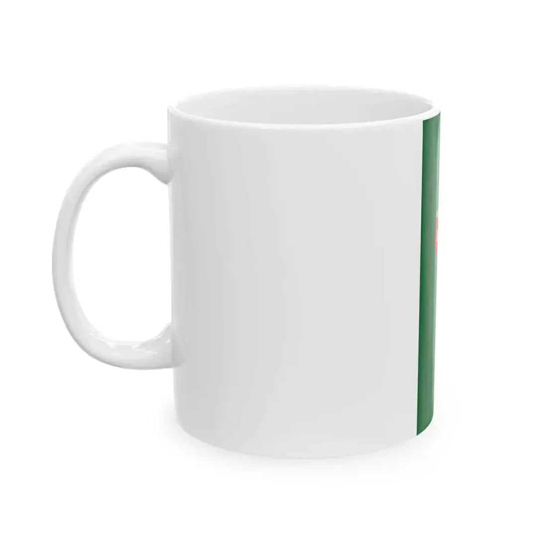 Flag of Szigetcsep vertical (Hungary) White Coffee Mug - Go Mug Yourself