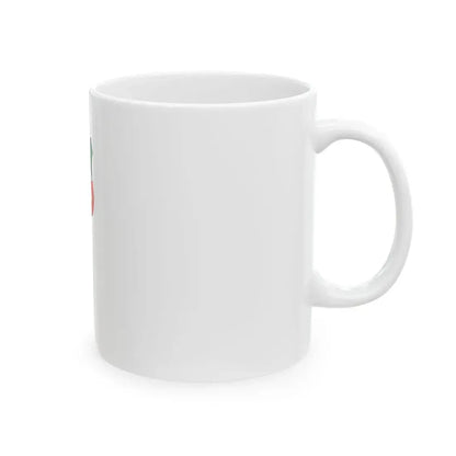 Flag of Szigetcsep vertical (Hungary) White Coffee Mug - Go Mug Yourself