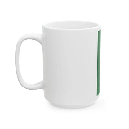 Flag of Szigetcsep vertical (Hungary) White Coffee Mug - Go Mug Yourself