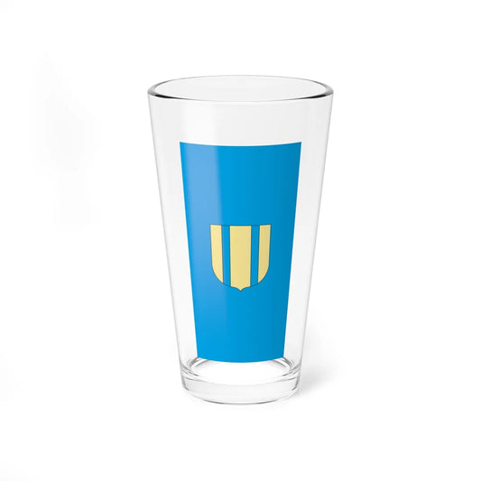 Flag of Szigethalom vertical (Hungary) Pint Glass 16oz 16oz - Go Mug Yourself