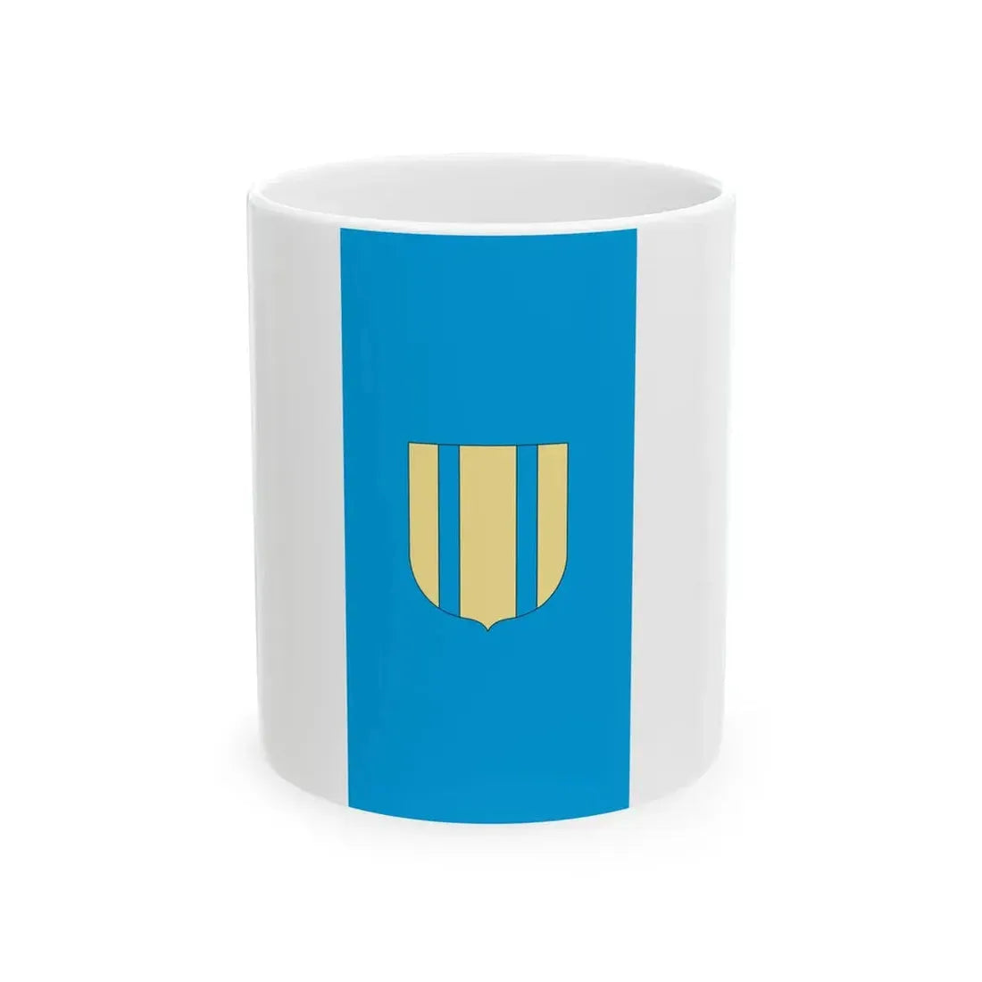 Flag of Szigethalom vertical (Hungary) White Coffee Mug 11oz - Go Mug Yourself